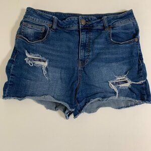 Maurices High Rise Distressed Cutoff Shorts Size 12